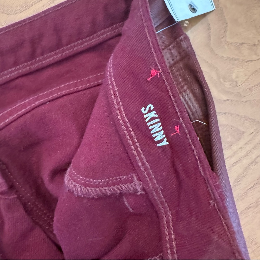 Banana Republic Denim Women's Size 29 Skinny Jeans Stretch ankle length‎ maroon - Picture 7 of 10